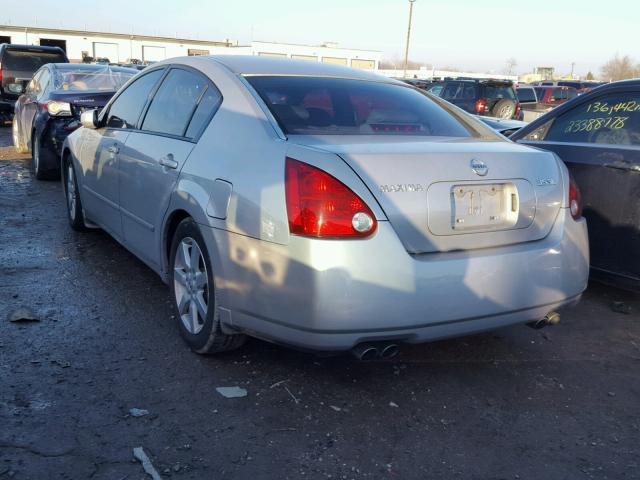 1N4BA41E64C816230 - 2004 NISSAN MAXIMA SE SILVER photo 3