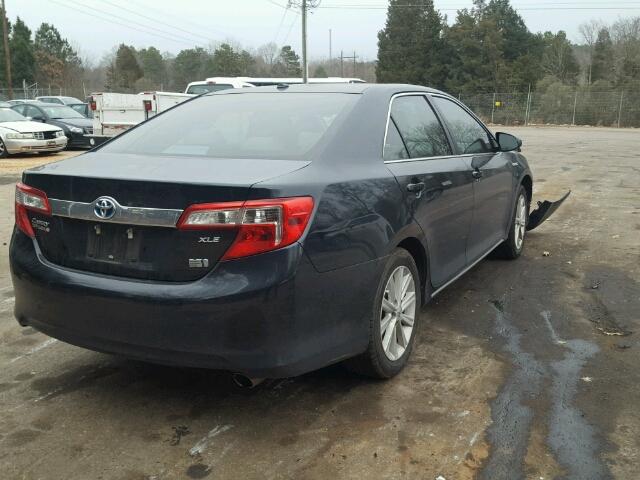 4T1BD1FK8DU068908 - 2013 TOYOTA CAMRY HYBR BLACK photo 4