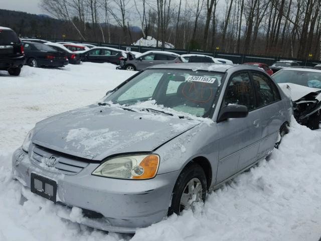 2HGES16533H590883 - 2003 HONDA CIVIC LX SILVER photo 2