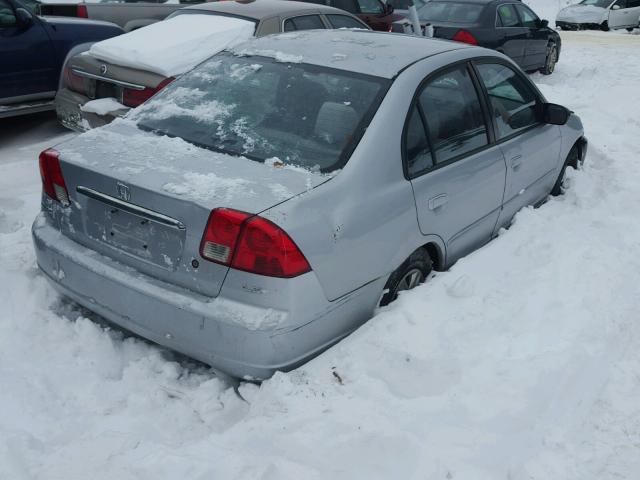 2HGES16533H590883 - 2003 HONDA CIVIC LX SILVER photo 4