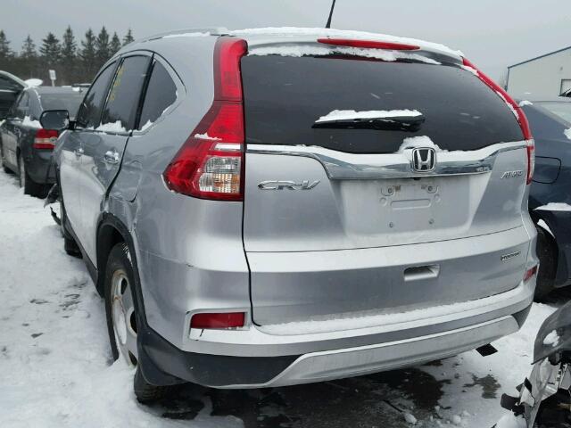 5J6RM4H92FL804596 - 2015 HONDA CR-V TOURI GRAY photo 3