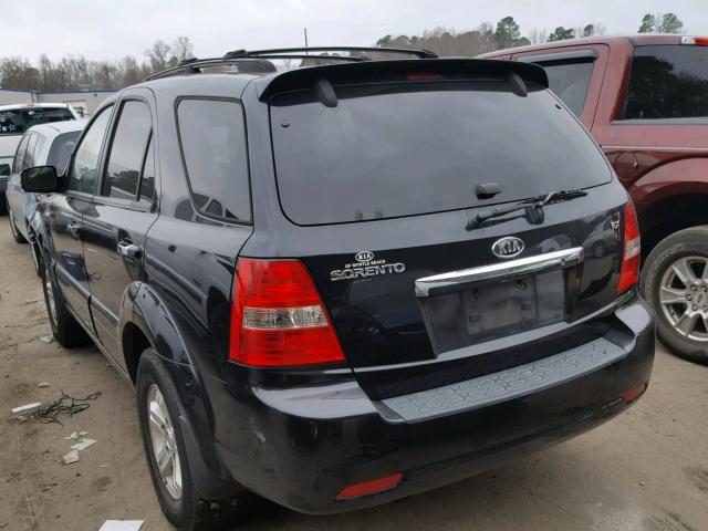 KNDJD736X75676471 - 2007 KIA SORENTO EX BLACK photo 3