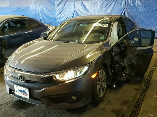 19XFC1F36HE021608 - 2017 HONDA CIVIC EX GRAY photo 2