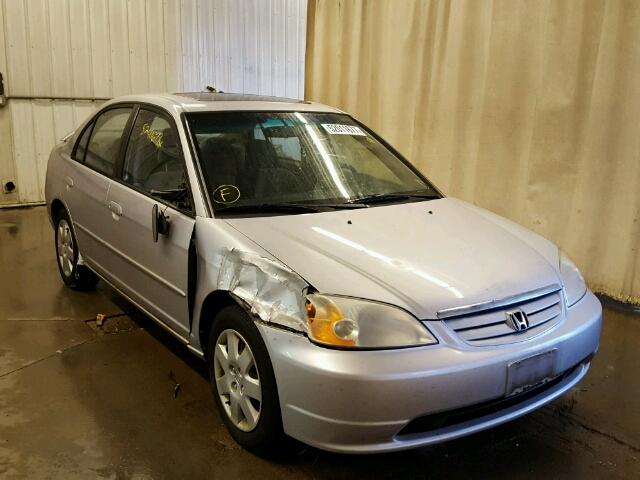 1HGES26872L066153 - 2002 HONDA CIVIC EX SILVER photo 1