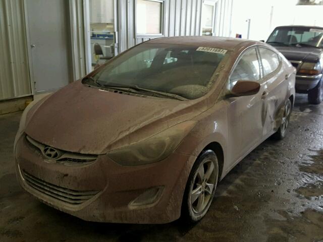 KMHDH4AE4BU107913 - 2011 HYUNDAI ELANTRA GL MAROON photo 2