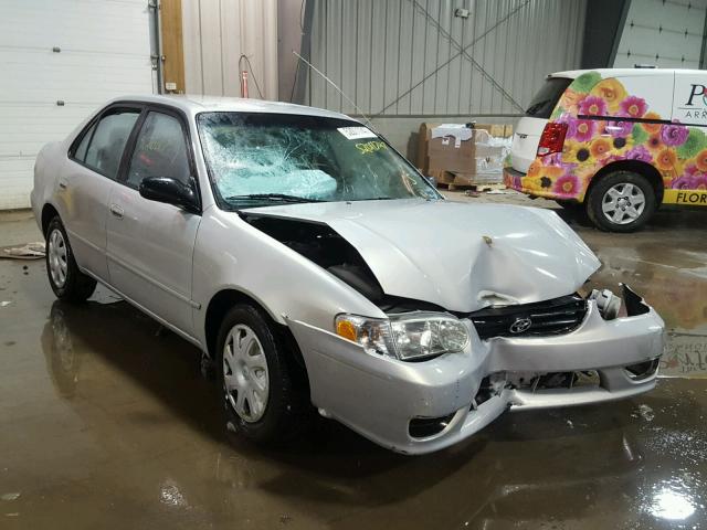 1NXBR12E21Z476964 - 2001 TOYOTA COROLLA CE SILVER photo 1