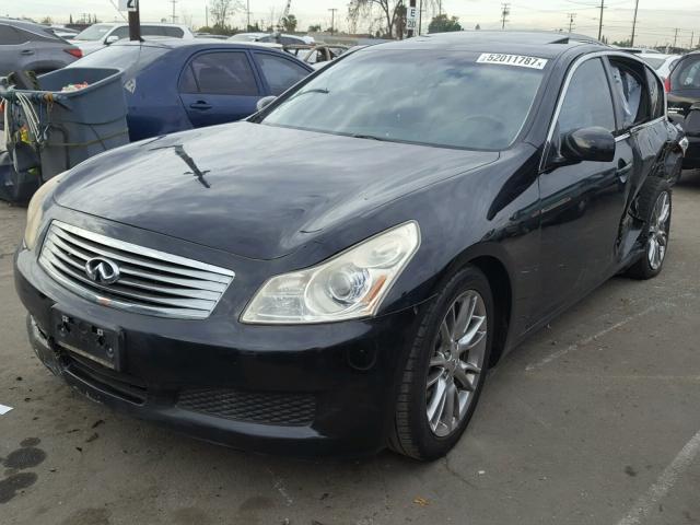 JNKBV61E38M219965 - 2008 INFINITI G35 BLACK photo 2