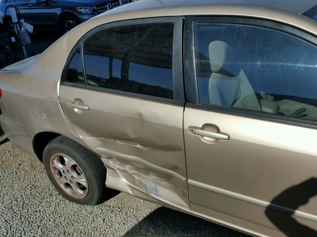 1NXBR32EX4Z245679 - 2004 TOYOTA COROLLA CE GOLD photo 9