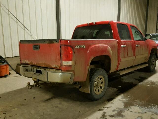 3GTP2UEA1BG341505 - 2011 GMC SIERRA K15 RED photo 4