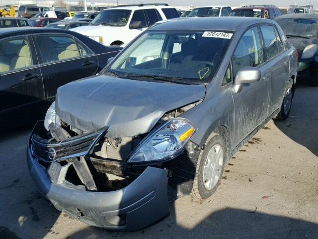 3N1BC1AP9AL405881 - 2010 NISSAN VERSA S GRAY photo 2