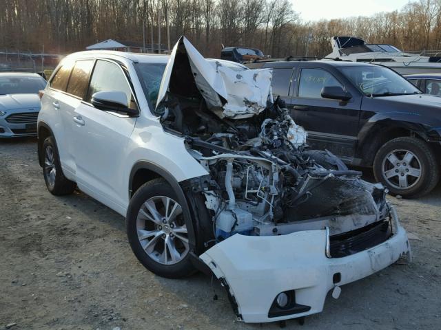 5TDJKRFH9FS081859 - 2015 TOYOTA HIGHLANDER WHITE photo 1