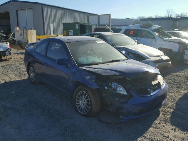 1HGEM22985L020733 - 2005 HONDA CIVIC EX BLUE photo 1