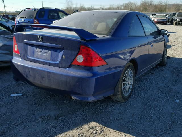 1HGEM22985L020733 - 2005 HONDA CIVIC EX BLUE photo 4