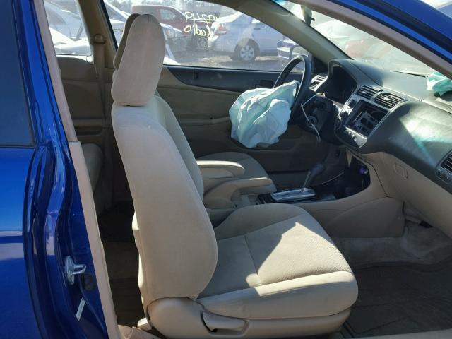 1HGEM22985L020733 - 2005 HONDA CIVIC EX BLUE photo 5