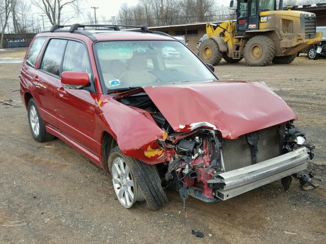 JF1SG65647H708709 - 2007 SUBARU FORESTER 2 RED photo 1