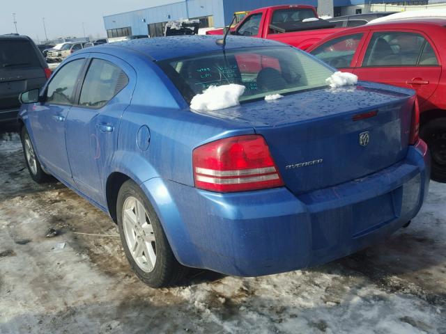 1B3LC56K08N158994 - 2008 DODGE AVENGER SX BLUE photo 3