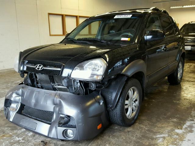 KM8JN72D96U334247 - 2006 HYUNDAI TUCSON GLS BLACK photo 2