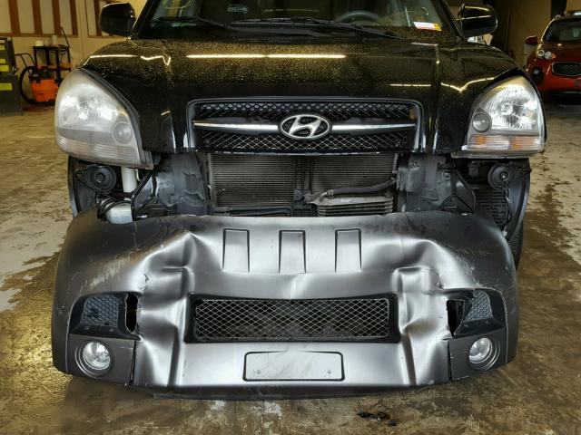 KM8JN72D96U334247 - 2006 HYUNDAI TUCSON GLS BLACK photo 9