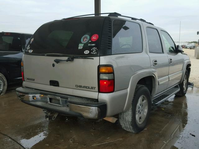 1GNEC13T95R126814 - 2005 CHEVROLET TAHOE C150 SILVER photo 4