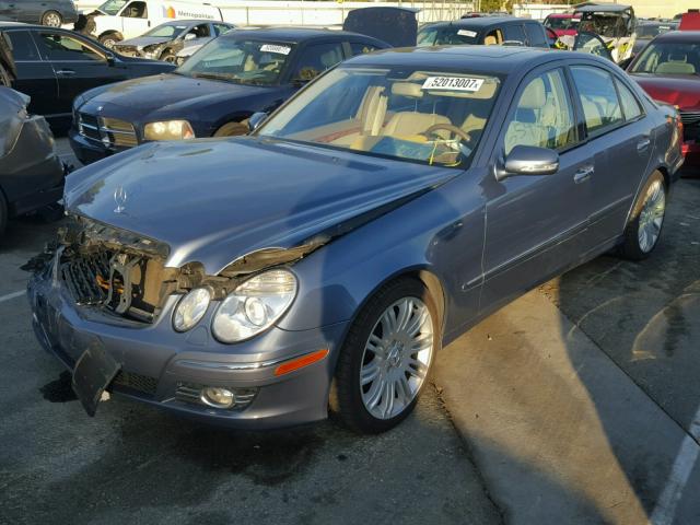 WDBUF56X37B167872 - 2007 MERCEDES-BENZ E 350 BLUE photo 2