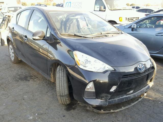 JTDKDTB38D1534711 - 2013 TOYOTA PRIUS C BLACK photo 1