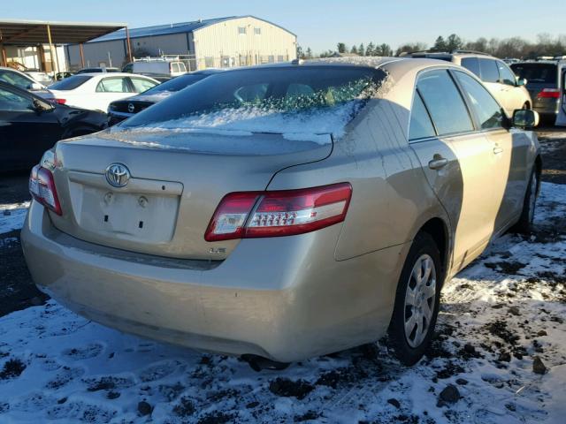 4T1BF3EK9BU606794 - 2011 TOYOTA CAMRY BASE BEIGE photo 4