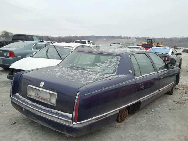 1G6KD52B2RU212366 - 1994 CADILLAC DEVILLE BLUE photo 4