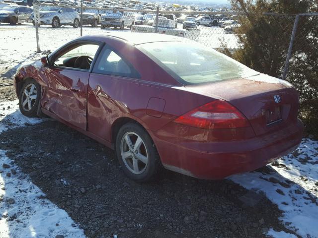 1HGCM72765A001502 - 2005 HONDA ACCORD EX RED photo 3