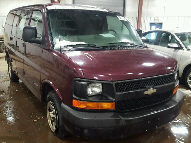 1GCFG25T931110810 - 2003 CHEVROLET EXPRESS G2 MAROON photo 1