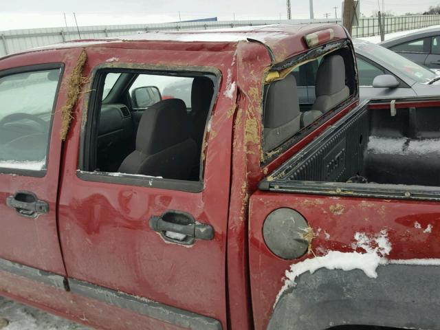 1GCDS136448190586 - 2004 CHEVROLET COLORADO BURGUNDY photo 9