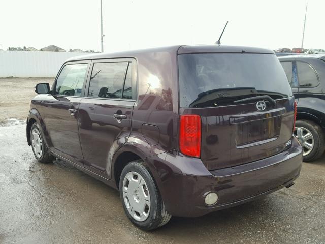 JTLZE4FE7A1107419 - 2010 SCION XB PURPLE photo 3