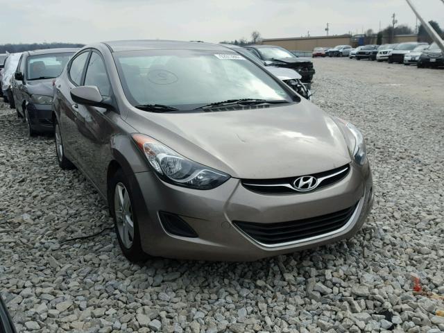 5NPDH4AE1DH403392 - 2013 HYUNDAI ELANTRA GL BEIGE photo 1