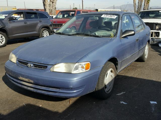 1NXBR12EXXZ212657 - 1999 TOYOTA COROLLA VE BLUE photo 2