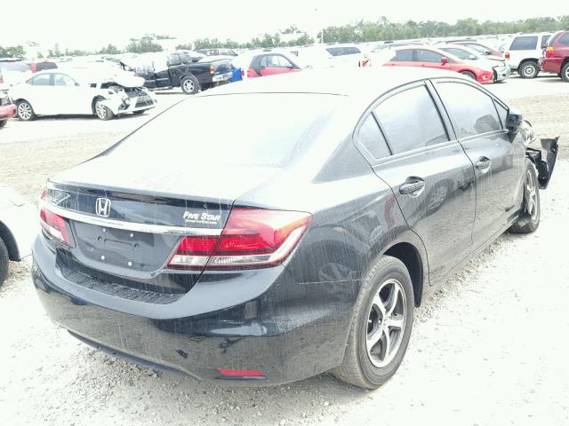 19XFB2F7XFE112907 - 2015 HONDA CIVIC SE BLACK photo 4