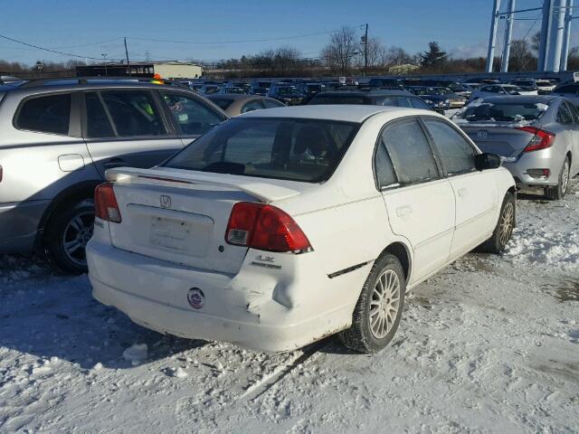 2HGES15515H597528 - 2005 HONDA CIVIC LX WHITE photo 4