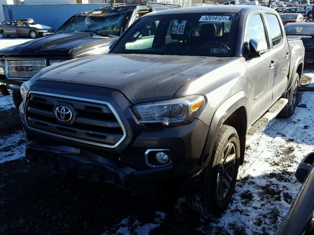 5TFGZ5AN3GX038965 - 2016 TOYOTA TACOMA DOU CHARCOAL photo 2