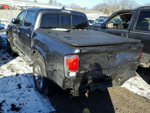 5TFGZ5AN3GX038965 - 2016 TOYOTA TACOMA DOU CHARCOAL photo 3