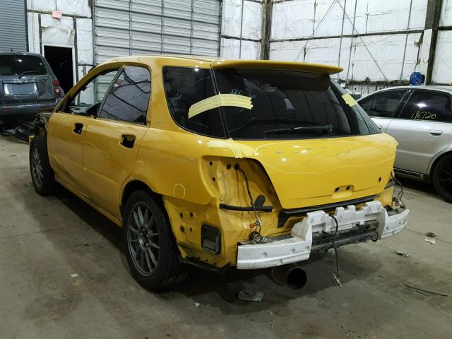 JF1GG29623G804136 - 2003 SUBARU IMPREZA WR YELLOW photo 3