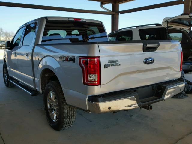 1FTEW1EG0GKF88495 - 2016 FORD F150 SUPER SILVER photo 3