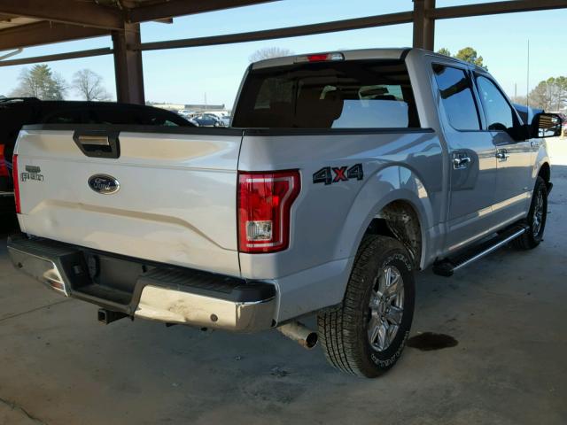 1FTEW1EG0GKF88495 - 2016 FORD F150 SUPER SILVER photo 4