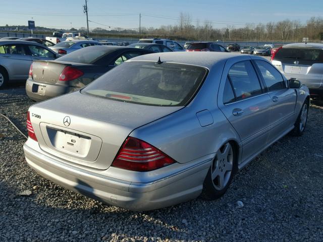 WDBNG75J83A344863 - 2003 MERCEDES-BENZ S 500 SILVER photo 4