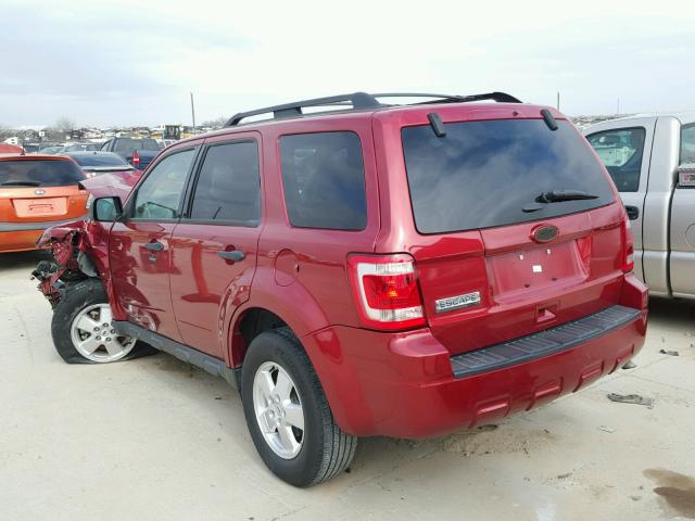 1FMCU0D71CKB03179 - 2012 FORD ESCAPE XLT RED photo 3