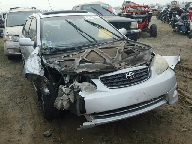 2T1BY30E45C339582 - 2005 TOYOTA COROLLA XR SILVER photo 1