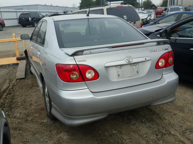 2T1BY30E45C339582 - 2005 TOYOTA COROLLA XR 银色 照片 3