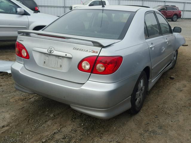 2T1BY30E45C339582 - 2005 TOYOTA COROLLA XR 银色 照片 4
