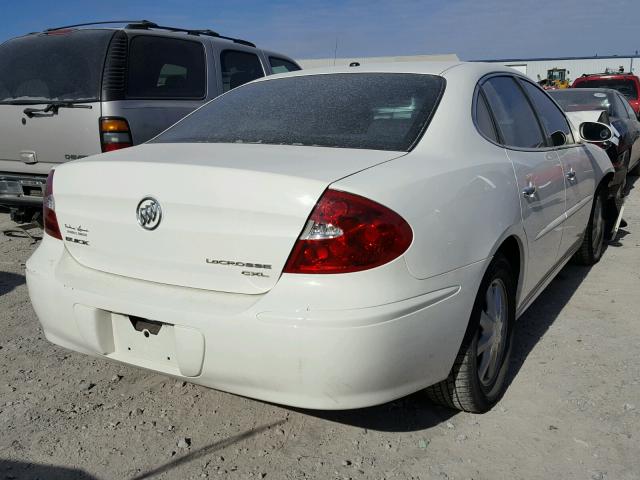 2G4WD532451250566 - 2005 BUICK LACROSSE C WHITE photo 4