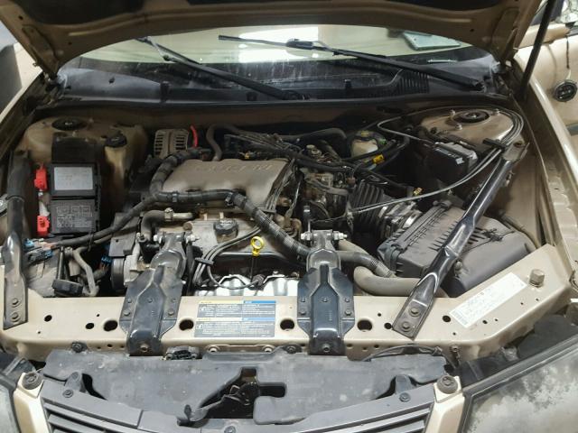 2G1WF52E559245381 - 2005 CHEVROLET IMPALA GOLD photo 7