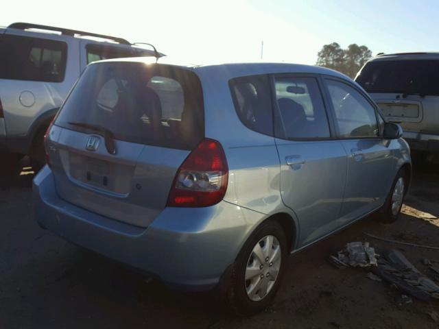 JHMGD38437S009218 - 2007 HONDA FIT BLUE photo 4