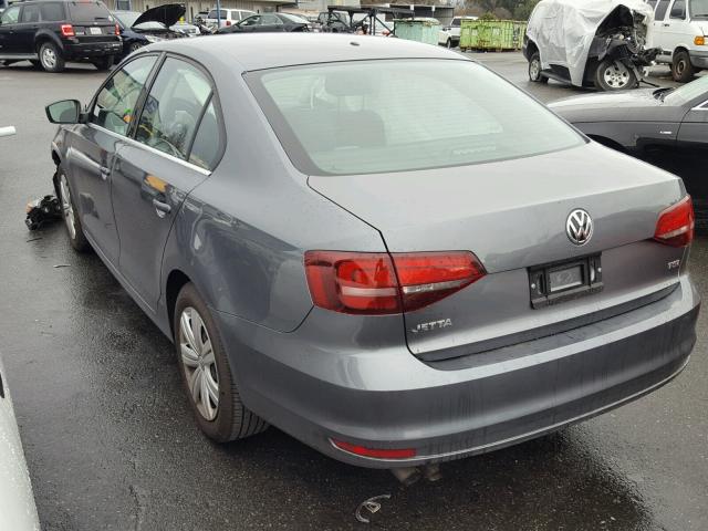 3VW2B7AJXHM298582 - 2017 VOLKSWAGEN JETTA S 灰色 照片 3