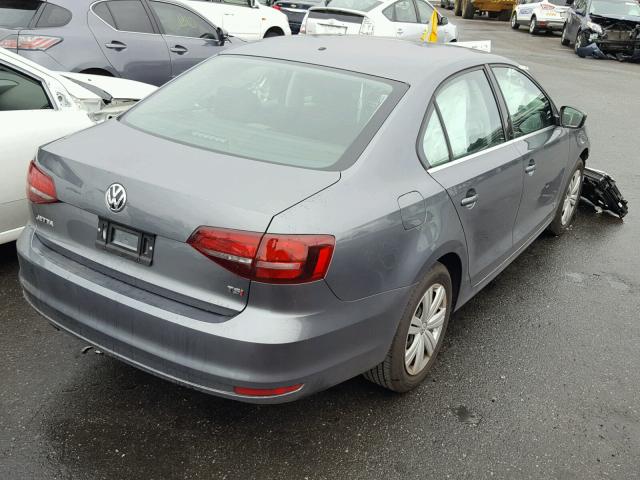 3VW2B7AJXHM298582 - 2017 VOLKSWAGEN JETTA S GRAY photo 4